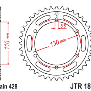 JT Zębatka Tylna JTR1870 rozmiar 428 Standardowa
