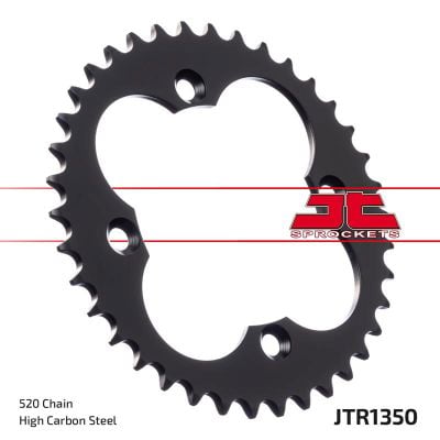 JT Zębatka Tylna JTR1350 rozmiar 520 Standardowa Tył 36