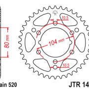 JT Zębatka Tylna JTR1478 rozmiar 520 Standardowa