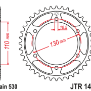 JT Zębatka Tylna JTR1479 rozmiar 530 Standardowa