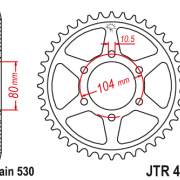 JT Zębatka Tylna JTR488 rozmiar 530 Standardowa