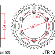 JT Zębatka Tylna JTR1306 rozmiar 530 standardowa