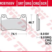 Klocki Hamulcowe TRW MCB755 Sinter street