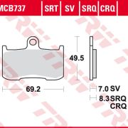 Klocki hamulcowe TRW MCB737 Sinter street