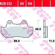 Klocki Hamulcowe TRW MCB512 Organic