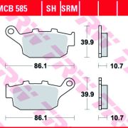 Klocki Hamulcowe TRW MCB585 Sinter street