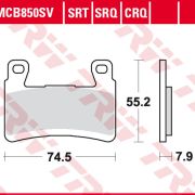 Klocki Hamulcowe TRW MCB850 Sinter street