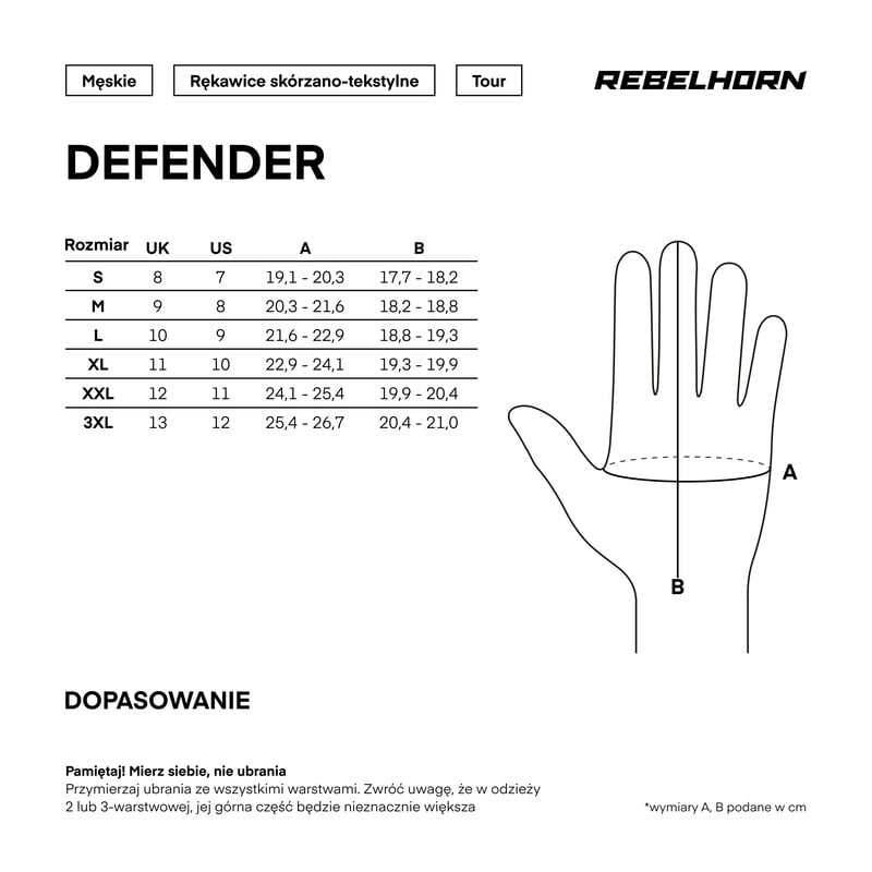 Rękawice Rebelhorn Defender 