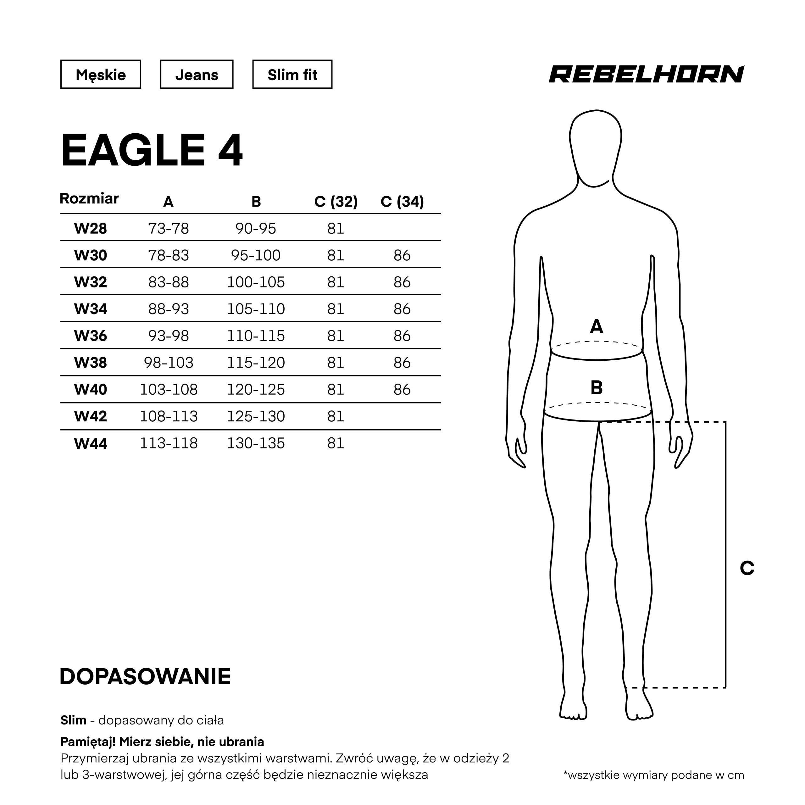 Spodnie Rebelhorn Eagle 4 Slim Fit